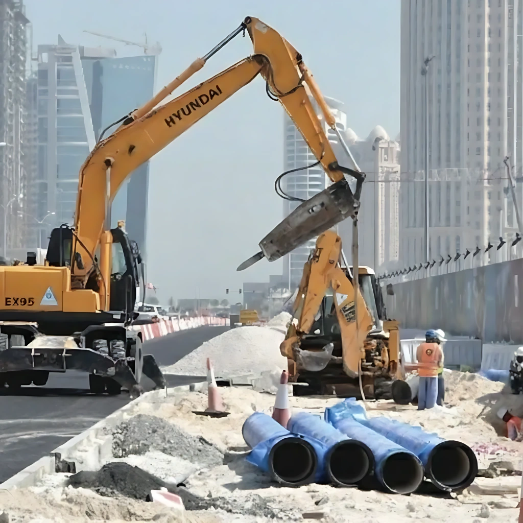 Road construcion work in Qatar-Urban Patways